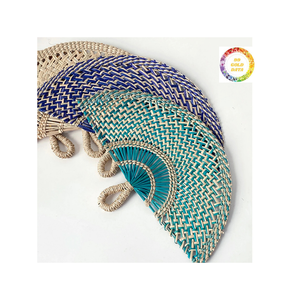 Add A Rustic Yet Refined Look To Your Space With A Seagrass Hand <b>Fan</b> Used As A <b>Decorative</b> <b>Wall</b> Accent - Product Image 1