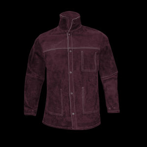 Chaqueta de soldadura con espalda de algodón transpirable Diseño ligero Chaqueta de soldadura resistente a llamas y chispas adecuada para la fabricación - Product Image 4