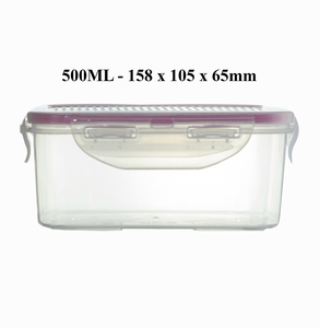 กล่องอาหารกลางวันพลาสติกเป็นมิตรกับสิ่งแวดล้อมชุด3ชิ้น1L 0.5L 1.6L นำออกกล่องใส่อาหารกล่องไมโครเวฟปลอดภัย - Product Image 4