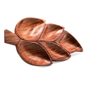 Traditional Indian Sheesham Wood Dry Fruits <b>Tray</b> With Fine Finish For Gifting And <b>Table</b> Presentation From India - Product Image 1