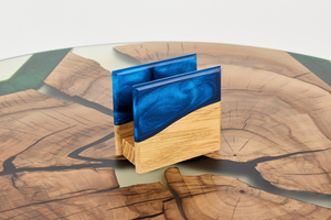 Juego de Posavasos Decorativos de Madera para Protección de Mesa, Hechos a Mano con Madera Natural - Product Image 4