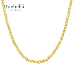 Venta caliente 925 plata esterlina 18K chapado en oro 3mm Franco cadena Premium hombres collares regalo - Product Image 3