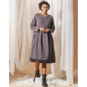 ชุดเดรสทรงเอ บาวยา รุ่นสตอร์ม ลินิน พินทัค - Product Image 2