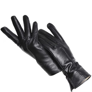 Mode femmes hiver cuir plein doigt gants chaud conduite gants mitaines sur mesure femmes de haute qualité - Product Image 6