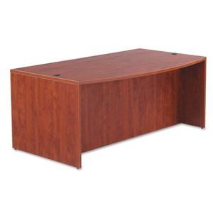 Coque de bureau à façade arquée de la série Alera Valencia ALEVA227236MC 71 pouces. X 41,38 pouces X 29,63 pouces Cerise moyenne durable - Product Image 2