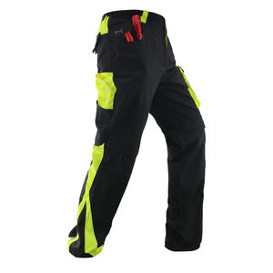 Pantalones de Trabajo de Alta Visibilidad para Hombre, Transpirables, Certificados CE, con Detección de Agujas, Franjas Reflectantes, Bolsillos Tipo Cargo, 100% Algodón, Seguros - Product Image 2