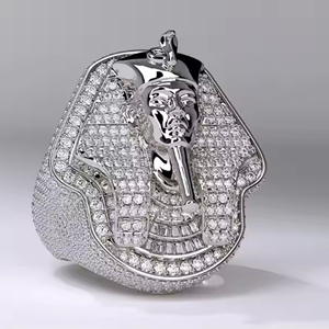 Anillo de compromiso de boda de moissanita de solitario de Plata de Ley 925 personalizado 0.5CT 1CT 2CT 3CT Vvs D para mujer con certificado Gra - Product Image 3