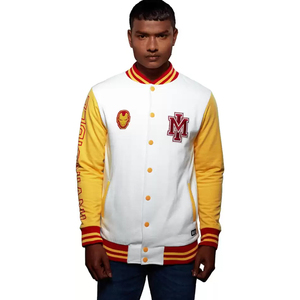 Custom Logo Wool Chenille Embroidery Varsity Letterman <b>Jackets</b> <b>Men</b> Vintage Blank <b>Long</b> Sleeve Varsity <b>Jacket</b> - Product Image 1