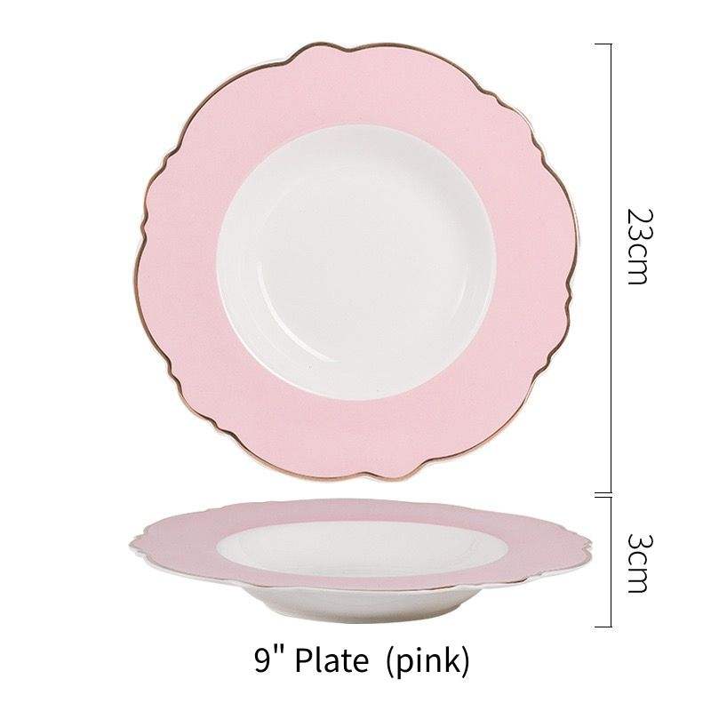 9" Plate (pink)