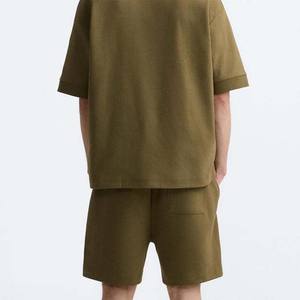 2025 vêtements pour hommes entraînement en plein air tenue double ensemble vêtements tenue T-Shirt à manches courtes chemise ample et Shorts ensembles grande taille - Product Image 2