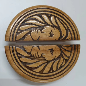 ชุดรูปแบบชาวพุทธทำด้วยมือหรูหราสำหรับตกแต่งแบบทำด้วยไม้กล่องไม้ขัดเงาและป้ายติดผนัง - Product Image 1