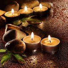 MINI BOUGIE À LAMPE PARFUMÉE À LA MAIN FABRIQUÉE À PARTIR DE CIRE DE SOJA NATURELLE ET D'EXTRAIT DE FEUILLE DE TERMINALIA CATAPPA - Product Image 6