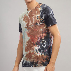 Camisetas de Hombre con Estampado Tie Dye Personalizadas, Estilo Nuevo, Poliéster/Algodón, Ecológicas, Transpirables, de Secado Rápido, Ropa Urbana, Gran Venta - Product Image 2