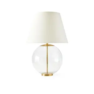 Clear Glass Table Lamp with Customized Design Lamp For Table Decoration Uses Manufacture in India Low Prices