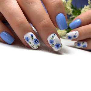UV LED Gel Polish Color - Made in EU - CPNP - Blue - Gel Polish 110 - Something Summery 12ml - Mystic Nails - Product Image 3
