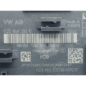 CENTRALINA DOOR SX GUIDE AUDI A3 Sportback (8V4) 5Q0959393E CRKB (12>16) - Product Image 3