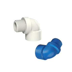 Coude 90 ° en PVC personnalisé avec filetage interne/externe-Connecteur de tuyau <span class=keywords><strong>d</strong></span>'alimentation en <span class=keywords><strong>eau</strong></span> Schedule40 Coude 1/2 en PVC à 90 degrés - Product Image 1