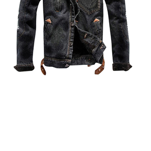 Vente en gros de vestes en jean pour hommes à des prix directs d'usine Vestes en coton de qualité pour la mode décontractée Vêtements de travail ou d'événements - Product Image 5