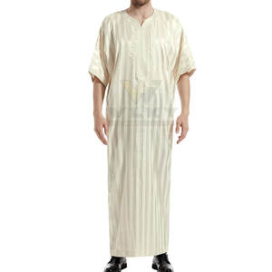 Venta al por mayor Thobe vestido musulmán recién llegado de talla grande Kaftan musulmán Thobe para hombres hecho en Pakistán - Product Image 2