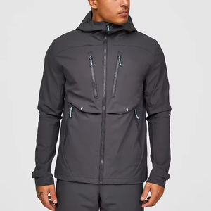 Veste de pluie à capuche coupe-vent pour femmes à la mode verte longue, imperméable et pliable veste de pluie extérieure pour hommes - Product Image 1