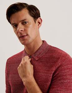 เสื้อโปโลผ้าฝ้ายเมอร์เซไรซ์สำหรับผู้ชายเสื้อโปโลผ้าคอตตอนพิมพ์ลายสำหรับใส่ไปยิมกอล์ฟ - Product Image 3