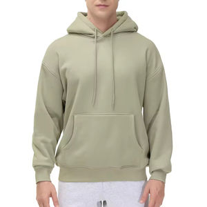 Sudadera con Capucha para Hombre con Logotipo Personalizado al por Mayor, Camisa de Invierno Unisex de Moda, Multicolor, Sólida, de Algodón Puro, con Bolsillo de Oveja - Product Image 3