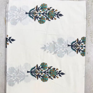 ผ้าฝ้ายบล็อกมือพิมพ์ลายผ้าฝ้าย100% มรดก Jaipur แบบดั้งเดิมเป็นมิตรต่อสิ่งแวดล้อมระบายอากาศได้ - Product Image 1