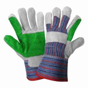 Guantes de trabajo de cuero de seguridad Entrega rápida para material de cuero de algodón Alta visibilidad Última llegada Guantes de trabajo de cuero - Product Image 1