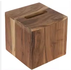 Hot selling wooden <b>tissue</b> box Modern wooden <b>Paper</b> Facial <b>Tissue</b> Box Holder Square <b>Tissue</b> Box Covers at affordable price - Product Image 4