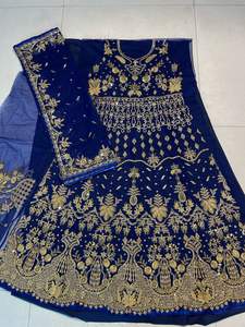 ชุดเจ้าสาวแบบอนาร์กาลีสวยงาม พร้อมงานปัก ผ้าเน็ต สำหรับงานปาร์ตี้ ผู้ส่งออกขายส่ง Fabzone - Product Image 2