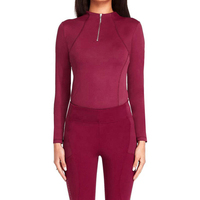 Chemises de base équestres à manches longues pour femmes, en spandex/polyester, légères, à séchage rapide, respirantes, antibactériennes, sans coutures, personnalisées