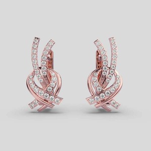 High on Demand Sparkling Diamond Drop <b>Earrings</b> for Brides Designed to Complement Your Gown on the Big Day for Wholesale Supply - Product Image 4