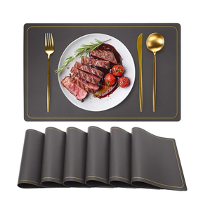 Style tapis de plaque en cuir cuisine fait à la main feutre Table à manger tapis napperon et taille personnalisée pas cher prix au meilleur prix - Product Image 5