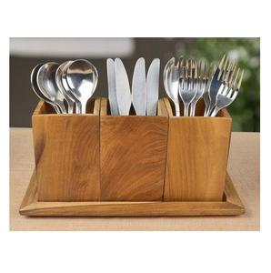 Design fabuleux vaisselle à manger support de rangement des couverts porte-couverts en bois de qualité de luxe pour porte-couverts décoratif de table - Product Image 2