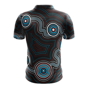 Todo estampado verano moda elástico manga corta Golf para POLO camiseta Casual transpirable secado rápido Jersey Material - Product Image 2