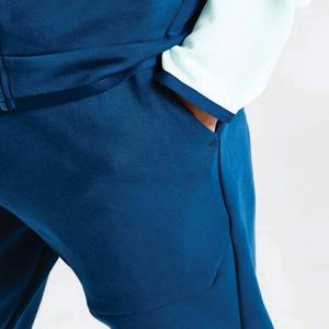 Logo de marque personnalisé 69% coton 31% polyester bleu royal garçons Tech survêtement polaire fermeture éclair complète à capuche joggers pantalons de survêtement survêtement - Product Image 3