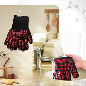 Silicone Hand Gloves for Cooking Extreme Heat Resistant Silicone <strong>BBQ</strong> - Product Image 4