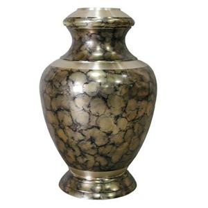 Modern Black Solid Metal Heavy-Duty Adult Cremation Urn Decorative Design Brass Adult <b>Keepsake</b> Memorial <b>Ashes</b> urn - Product Image 5