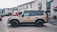 Barres de toit durables en alliage d'aluminium, poids léger, capacité de charge lourde, barres de toit de voiture 4x4 pour LC250
