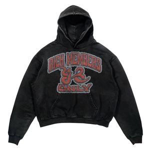 Sudaderas con capucha para hombre 100% algodón polar material de peso pesado sudaderas con capucha para hombre - Product Image 5