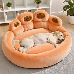 Hundebett für alle Jahreszeiten, Pfoten-Plüsch, warmes Katzenbett, bequem für kleine und große Hunde, Bett-Design, Hundeprodukte - Product Image 3