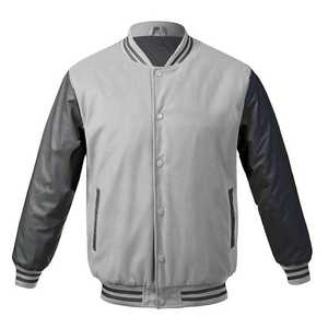 Classic Snap Button Vintage Baseball Letterman Varsity Jacket para hombre - Product Image 3