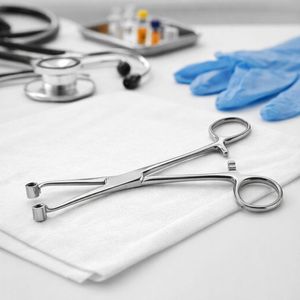 Stainless Steel <b>Sponge</b> Holding Forceps Ring Tip Surgical Instrument Autoclavable, Reusable - Product Image 5