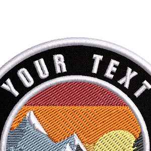 Máquina feita 2025 Tecido De Sarja Decorativa Bordado Patch Iron On Back Custom School Patches em Baixo preço Serviço OEM