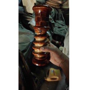 Approvisionnement mondial en vase à fleurs en bois de manguier durable élégant le plus vendu avec finition en noyer pour la décoration de jardin et l'utilisation à long terme - Product Image 1