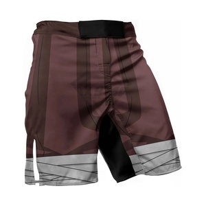 Short de combat MMA en gros, taille élastique, tissu polyester pour hommes, compétition, boxe, arts martiaux, kick-boxing, short MMA pour adultes - Product Image 4