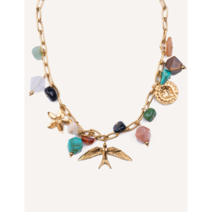 CUCOCUCA สร้อยคอจี้แฟชั่นแฮนด์เมด 480250750 พร้อมหินธรรมชาติและชิ้นส่วนสแตนเลสสำหรับสวมใส่ทุกวัน จัดส่งภายใน 48 ชั่วโมงในยุโรป - Product Image 1