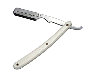 Nouveau rasoir jetable à poignée en plastique solide argent brillant polonais coupe lisse rasage rasoir lame modifiable nouveau barbier en plastique - Product Image 5