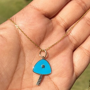 Mushroom <b>14K</b> <b>Gold</b> Lab Grown Diamond Pendant <b>Necklace</b> Charm Dainty <b>Gold</b> <b>Necklace</b> for Gift - Product Image 2