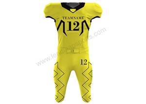 Uniforme de football américain de haute qualité en gros uniforme de football américain imprimé par sublimation sur mesure - Product Image 5